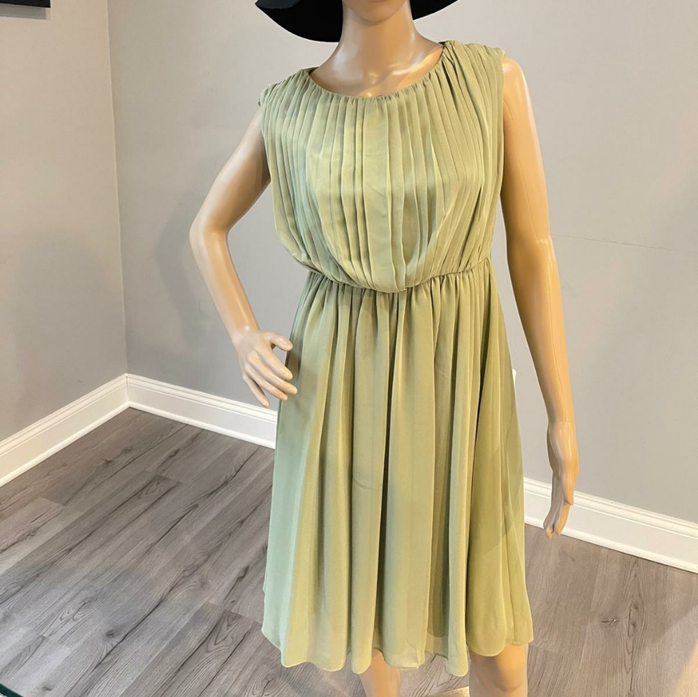 JAX Chiffon pleated dress